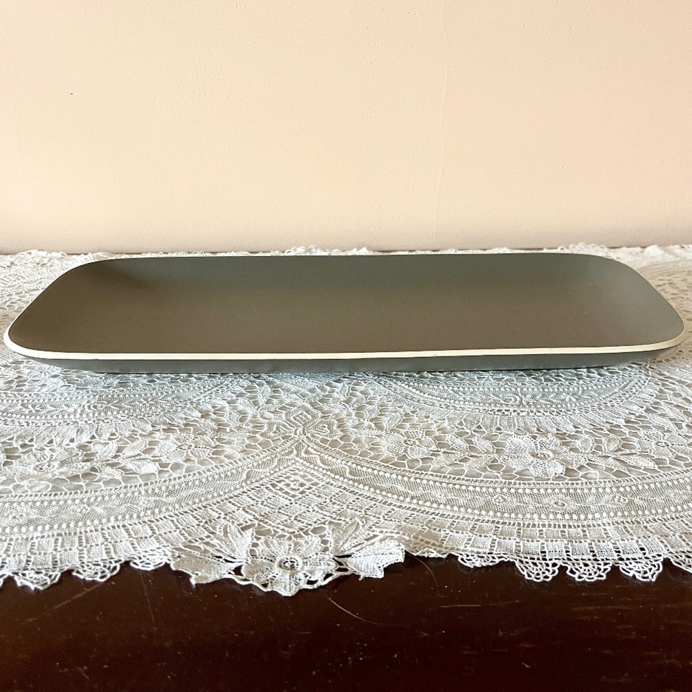 Wedgwood Vera Wang Vera Naturals Graphite Stoneware Tray